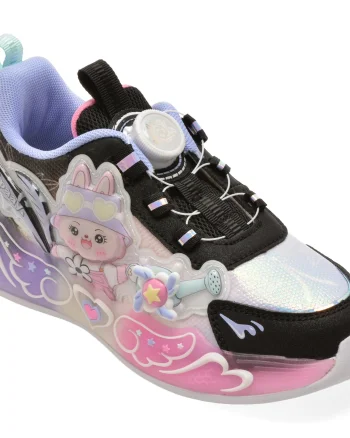 Pantofi sport SELECTION KIDS negri, W886, din material textil