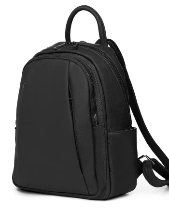Rucsac din piele naturala Thomas negru