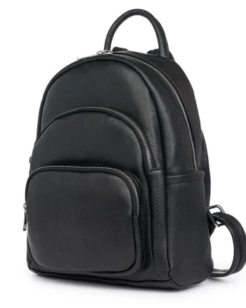 Rucsac din piele naturala Alghero negru