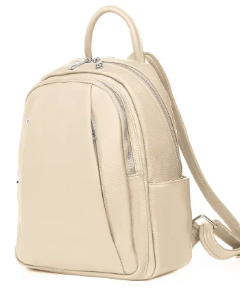 Rucsac din piele naturala Thomas crem