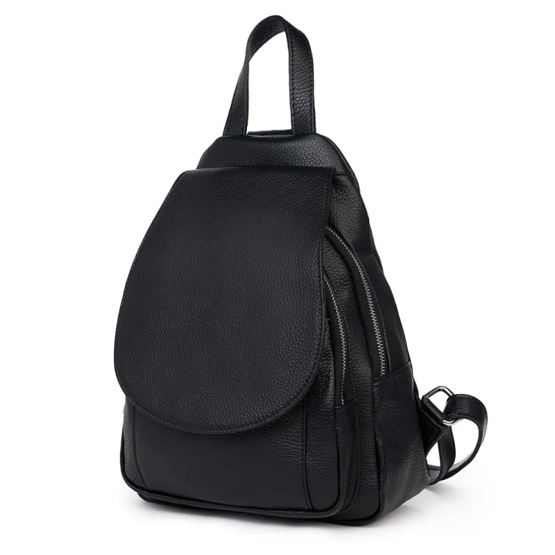 Rucsac din piele naturala Dante negru