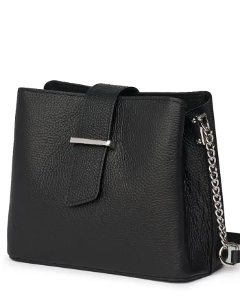 Mini poseta dama din piele Avery neagra