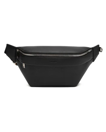 Borseta barbati,  piele ecologica, negru, universala