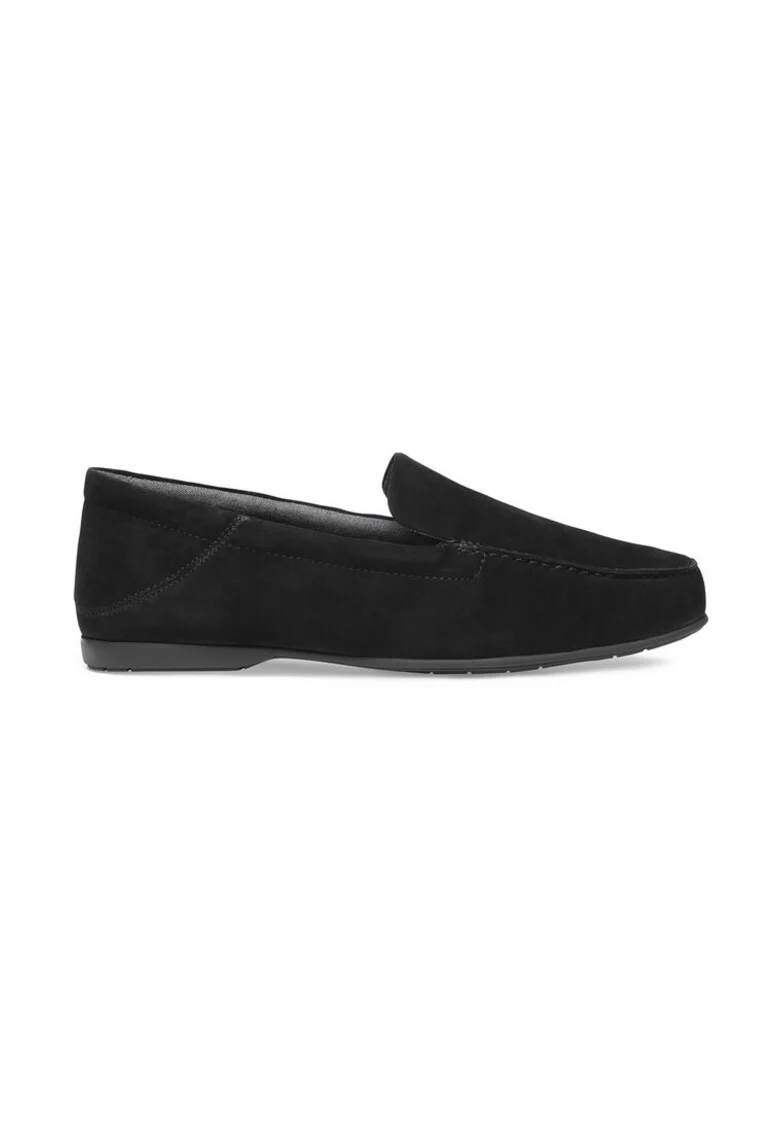 Mocasini barbati,  590559, Piele naturala, Negru,