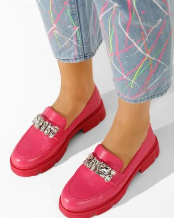 Mocasini dama eleganti fucsia Fatima