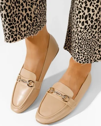 Mocasini dama eleganti bej Acuna
