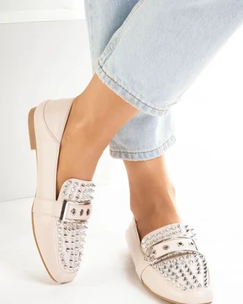 Mocasini dama Paige Bej