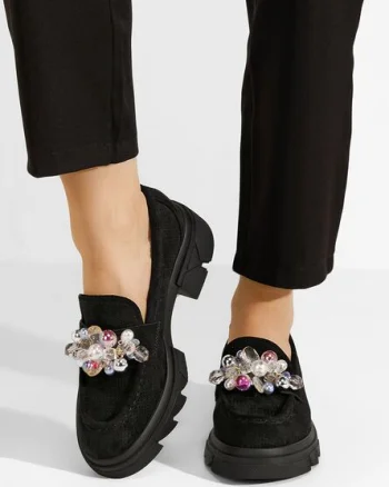 Mocasini dama eleganti Glorinda V2 negri