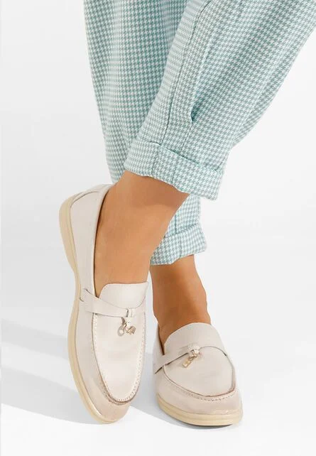 Mocasini dama Anette bej