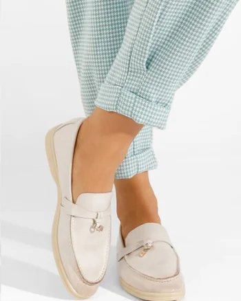 Mocasini dama Anette bej