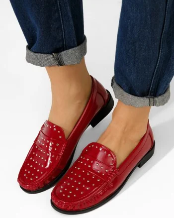 Mocasini dama Preston rosii