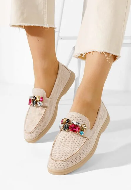 Mocasini dama Maceira V8 bej