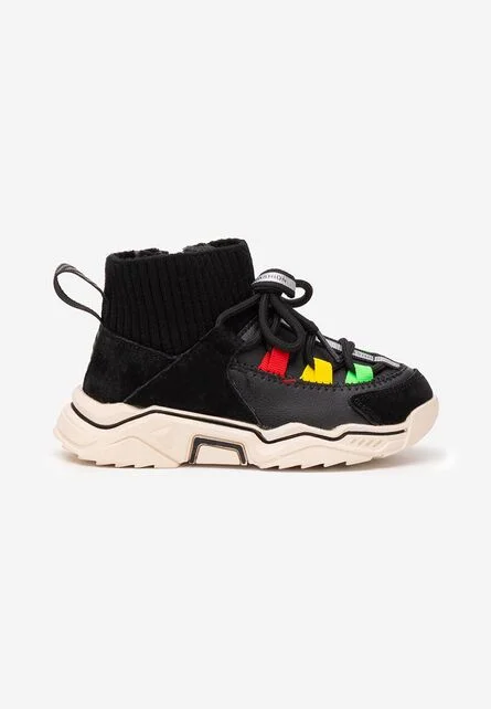 Sneakers baieti Joyan negri