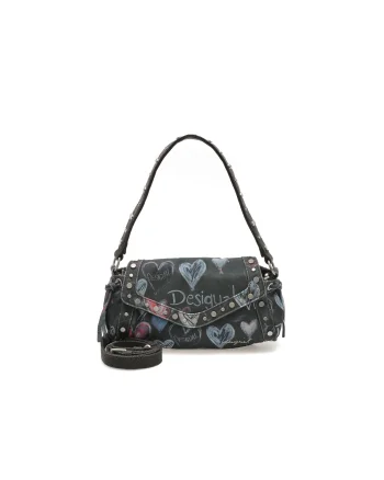 Geanta DESIGUAL bleumarin, SAXA57, din material textil