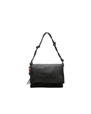 Geanta DESIGUAL neagra, SAXP61, din piele ecologica