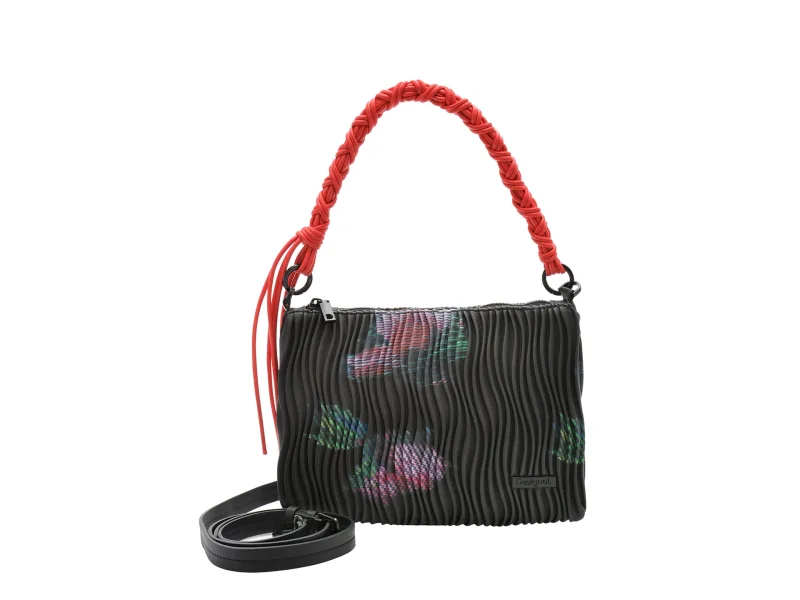 Geanta DESIGUAL neagra, SAXPAL, din piele ecologica