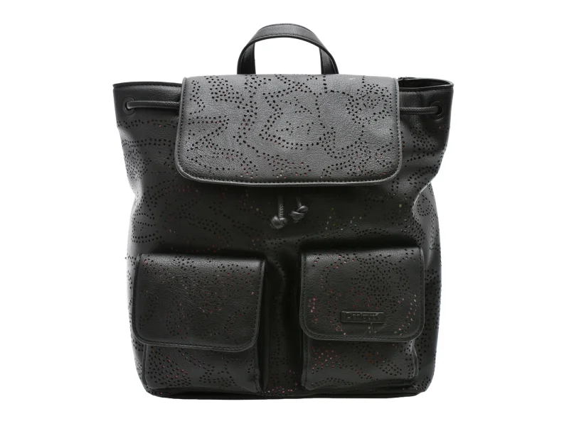 Rucsac DESIGUAL negru, SAKP30, din piele ecologica