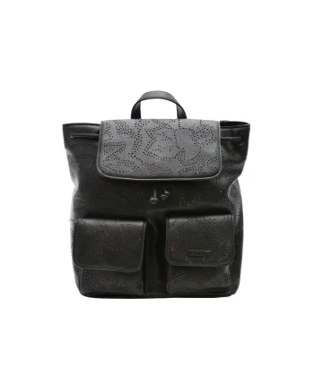 Rucsac DESIGUAL negru, SAKP30, din piele ecologica