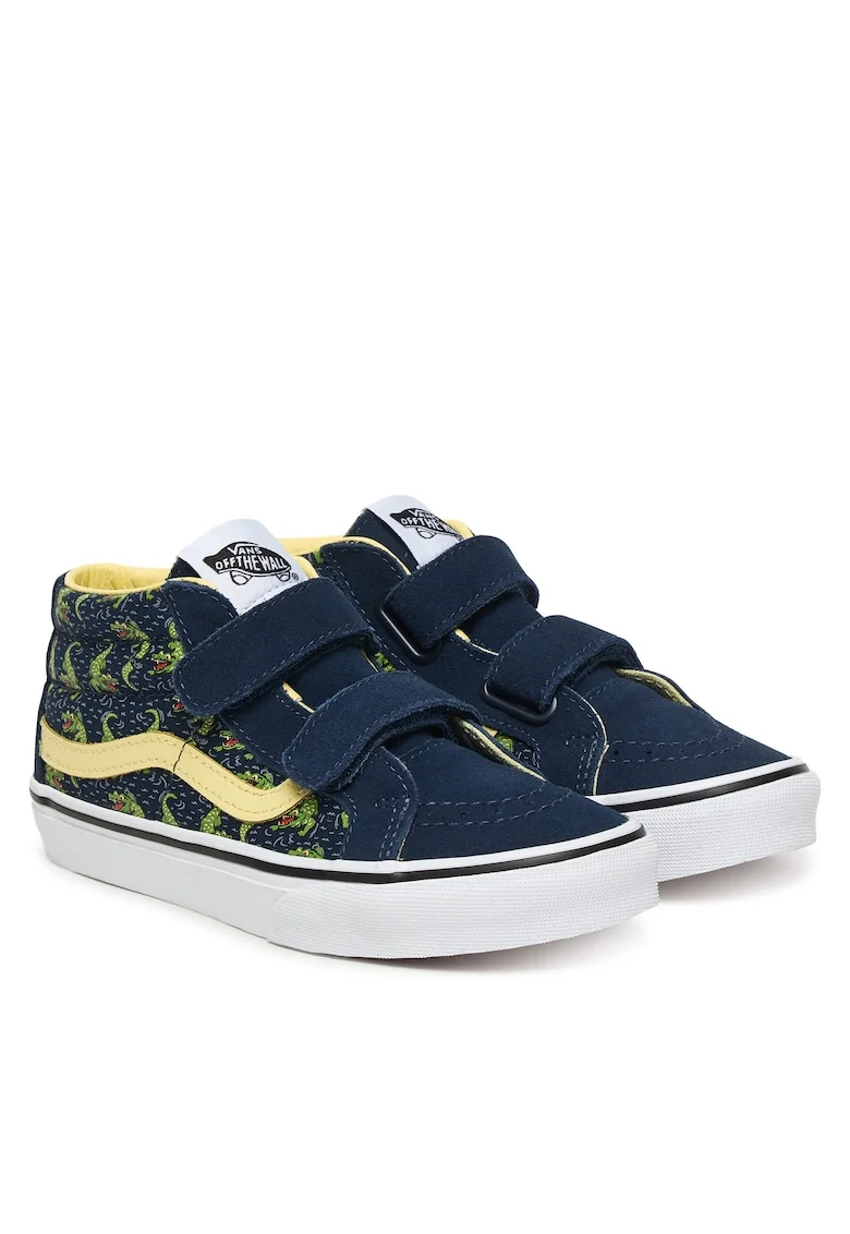 Adidasi copii,  piele naturala, albastru, velcro