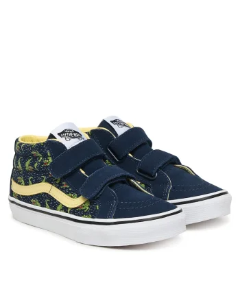 Adidasi copii,  piele naturala, albastru, velcro