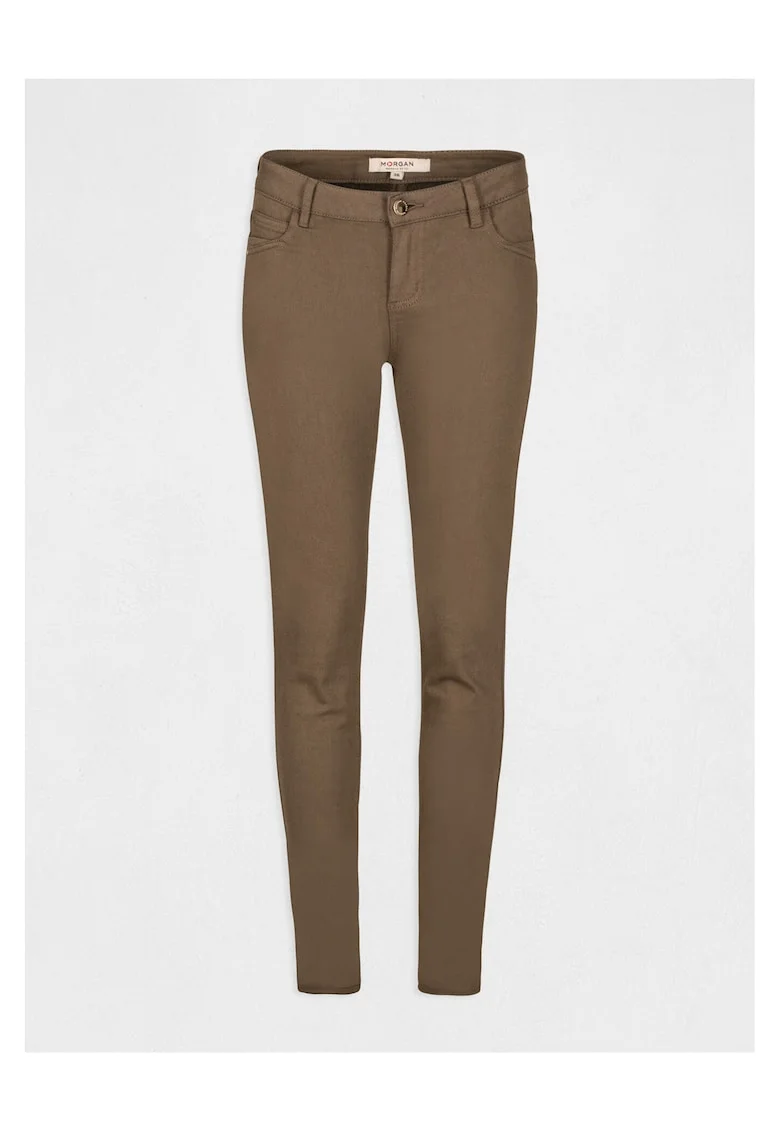 Blugi dama,  fermoar, verde, 62% bumbac, 36% poliester, 2% elastan,