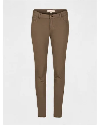 Blugi dama,  fermoar, verde, 62% bumbac, 36% poliester, 2% elastan,
