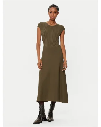 Rochie tricotată, Verde
