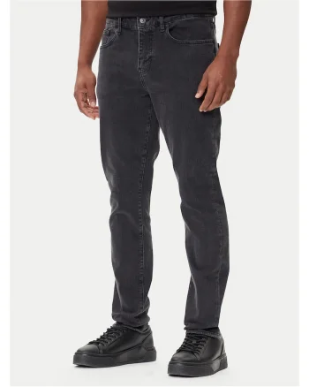 Blugi barbati,  bumbac, slim fit, gri, Gri