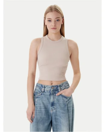 dama,  slim fit, bej, viscoza, Bej