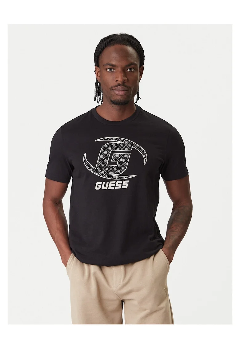 Tricou barbati,  din bumbac organic, negru