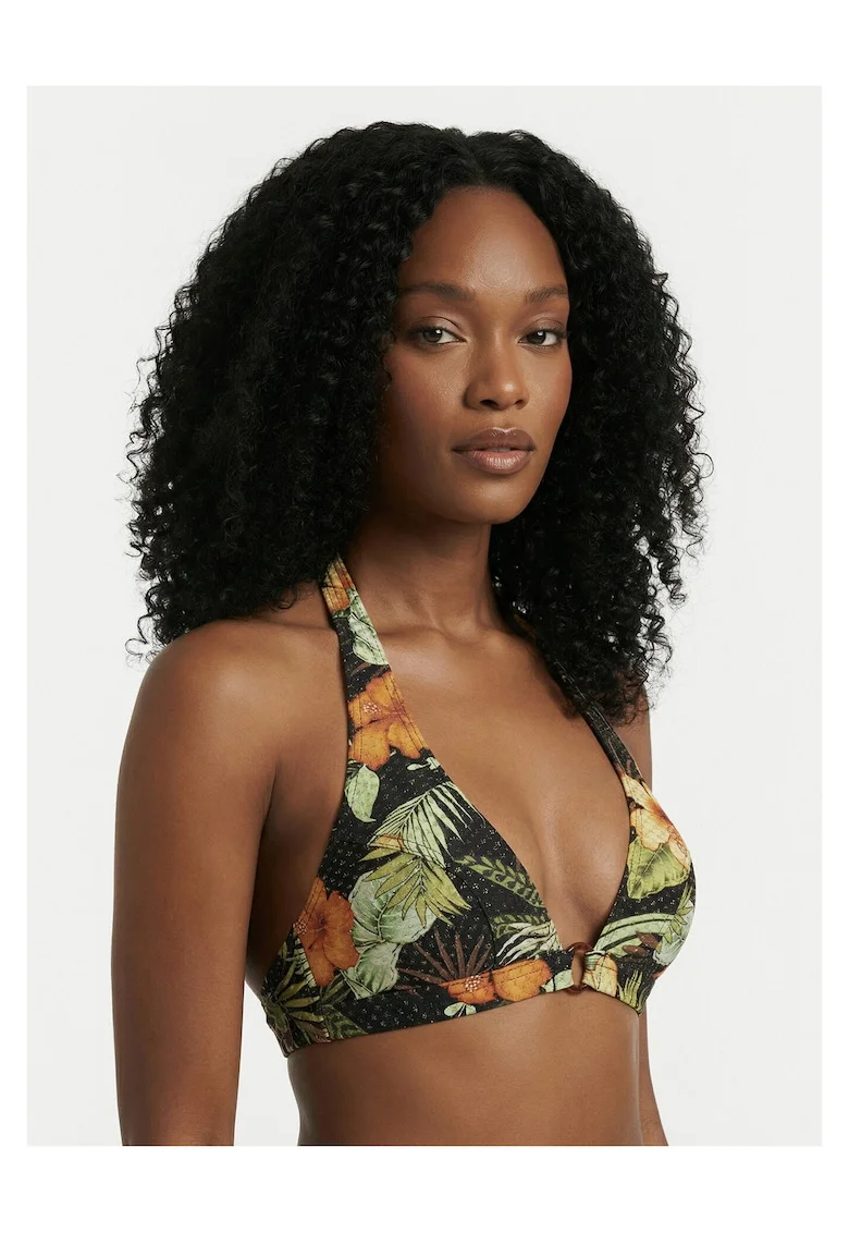 Costum de baie dama,  top bikini, multicolor, poliamida