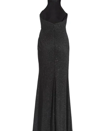 Rochie de seara,  negru, 65% elastan, 35% poliester,