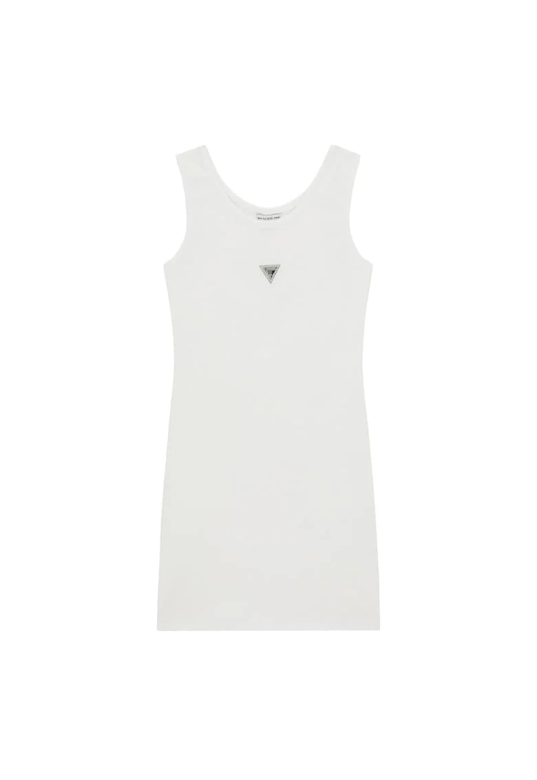 Rochie casual fete,  alb, 95% bumbac, Alb