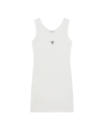 Rochie casual fete,  alb, 95% bumbac, Alb