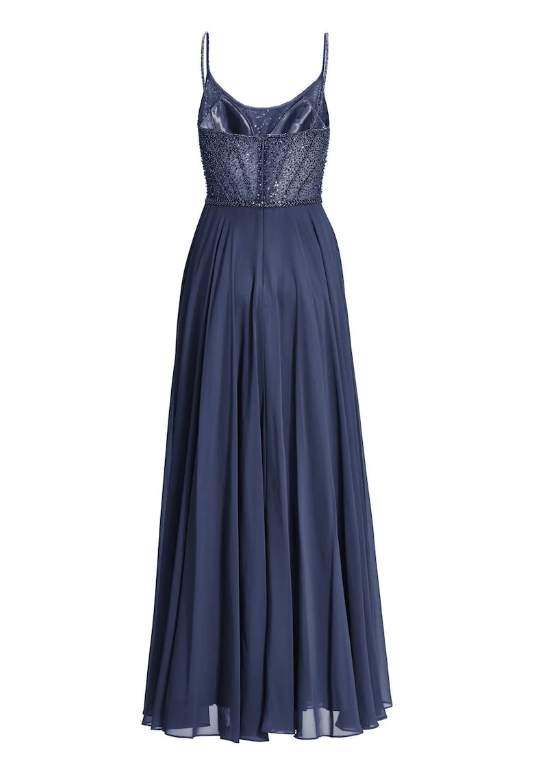 Rochie de seara,  bleumarin, poliester,