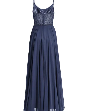 Rochie de seara,  bleumarin, poliester,