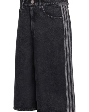 Pantaloni scurti denim dama,  bumbac, negru, Negru