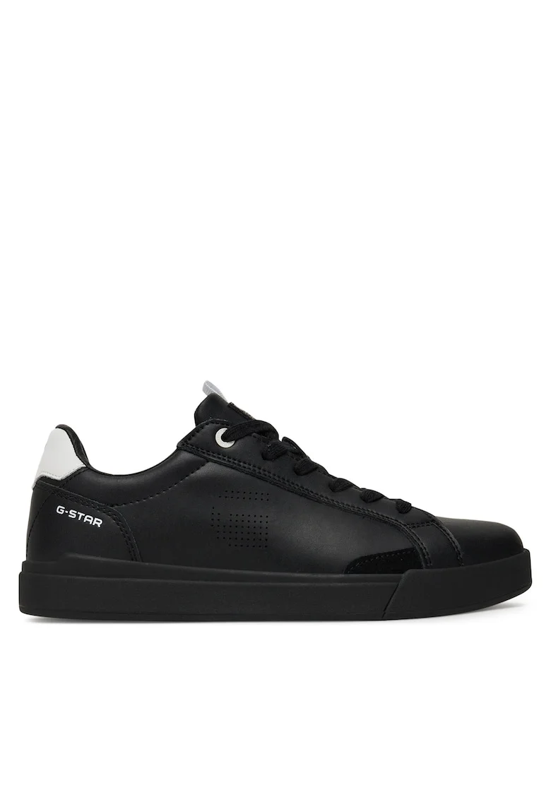 Tenisi dama Raw, piele naturala, Negru