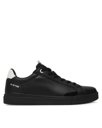 Tenisi dama Raw, piele naturala, Negru