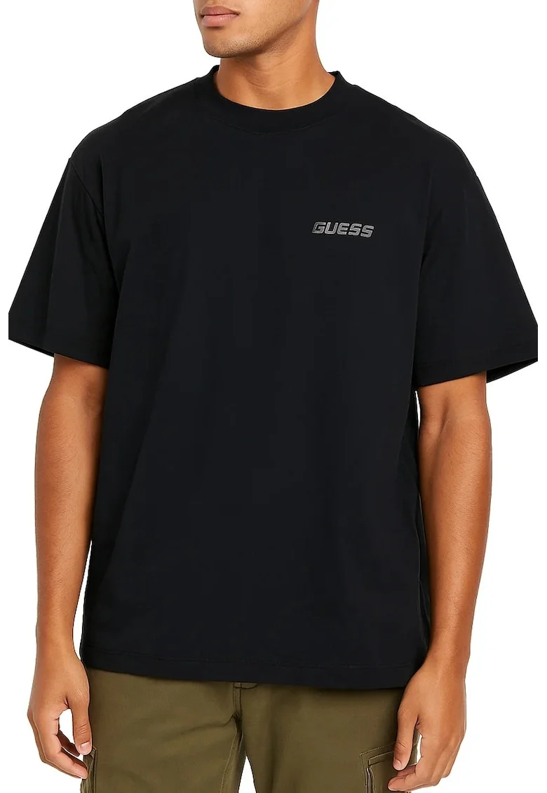 Tricou cu logo barbati,  Z5RI00, Negru