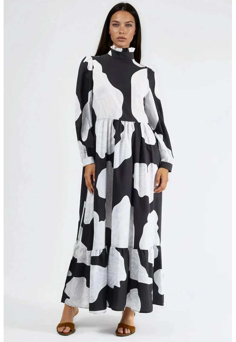 Rochie Maxi,  negru, poliester