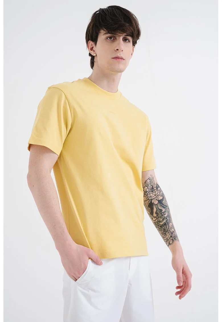 Tricou relaxed fit de bumbac Dapolino, Galben sofran