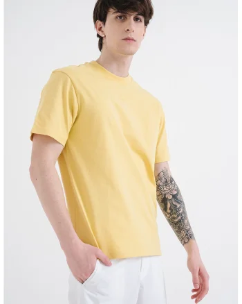 Tricou relaxed fit de bumbac Dapolino, Galben sofran