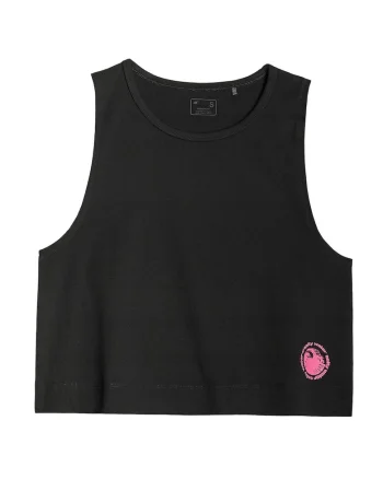 Top Femei  Negru Bumbac, Negru