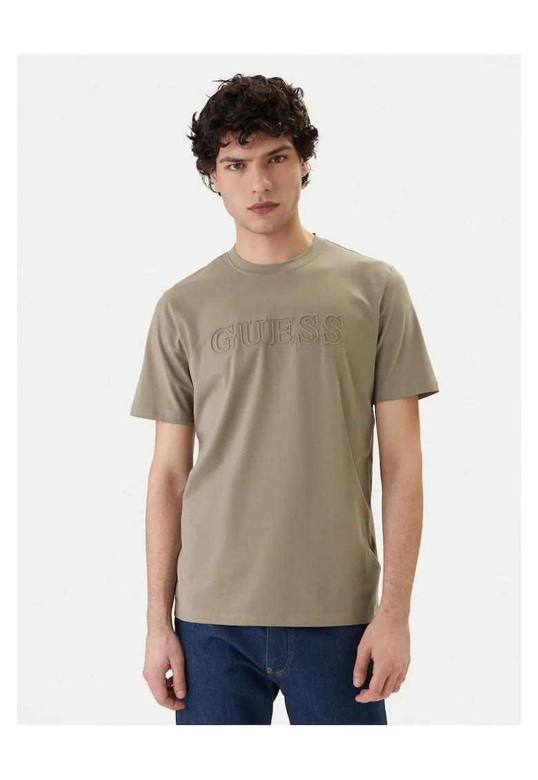 Tricou barbati,  kaki, bumbac,