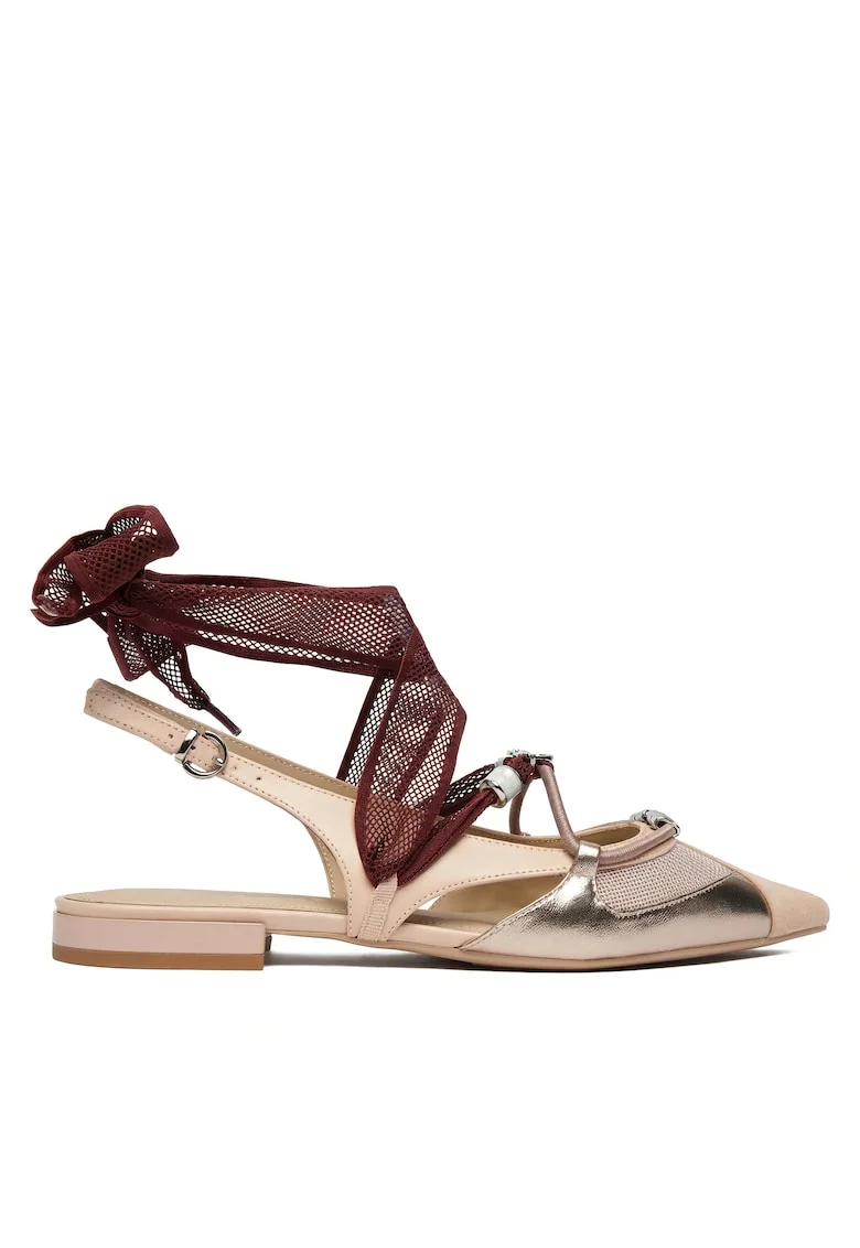 Pantofi dama SD0547 P003,  Piele naturala, Bej