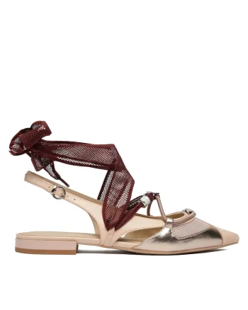Pantofi dama SD0547 P003,  Piele naturala, Bej