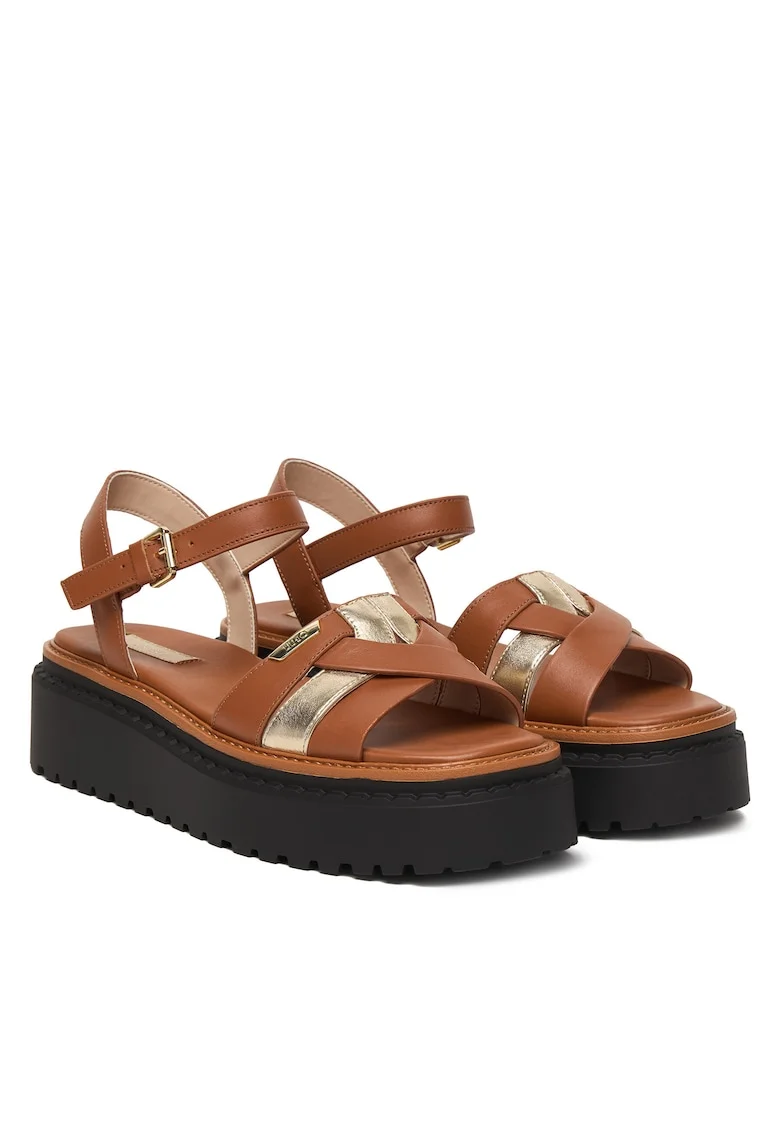 Sandale dama,  piele naturala, maro