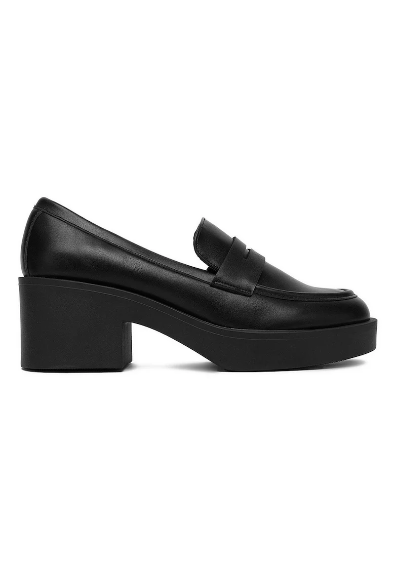 Pantofi dama,  piele ecologica, clasic, negru,