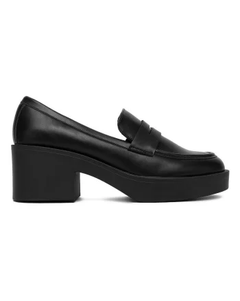 Pantofi dama,  piele ecologica, clasic, negru,